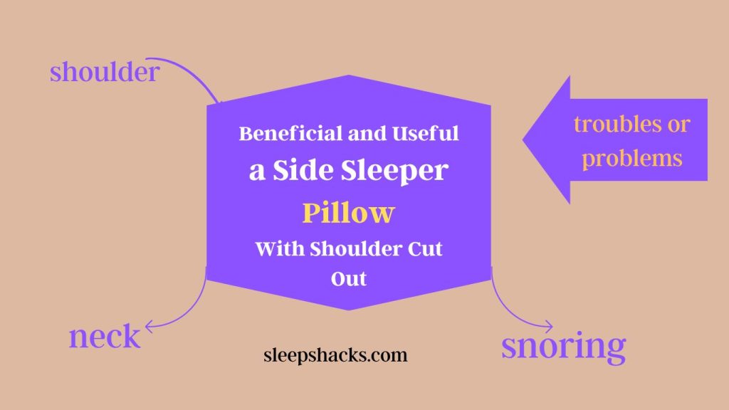 Side Sleeper Pillow With Shoulder Cut Out 
