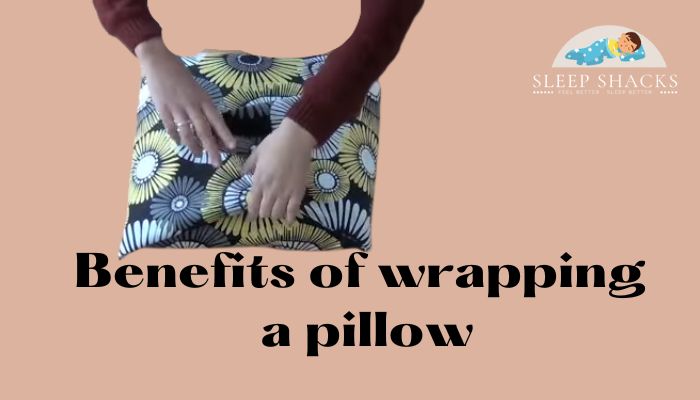 how to wrap pillow