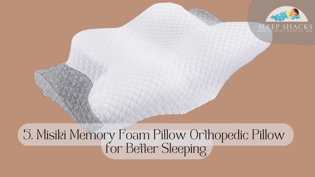 Misiki Memory Foam Pillow Orthopedic Pillow for Better Sleeping