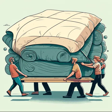 how to move a purple mattress