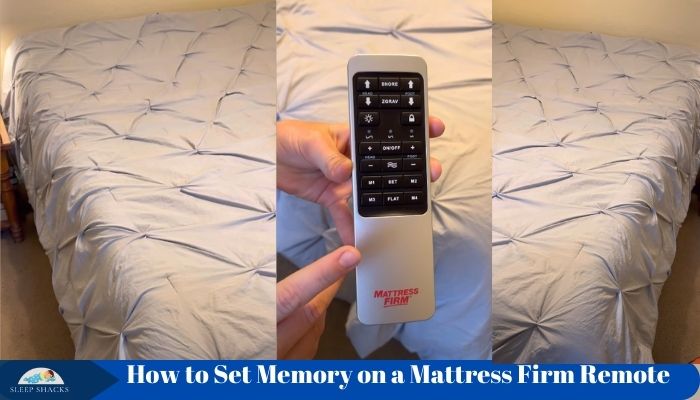 how to set memory on mattress firm remote