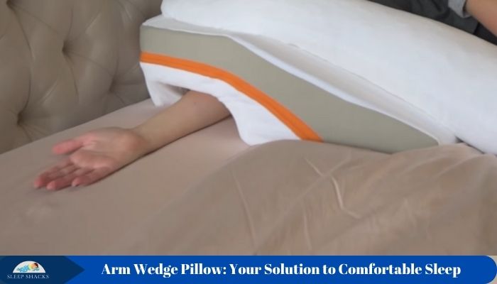 wedge pillow arm hole