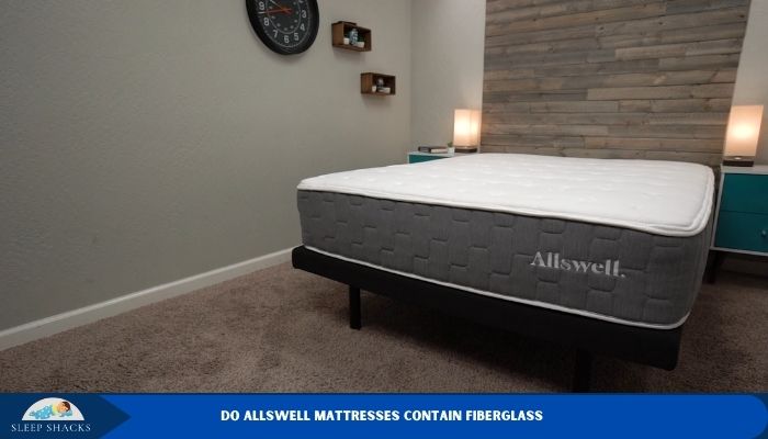 does allswell hybrid mattress have fiberglass