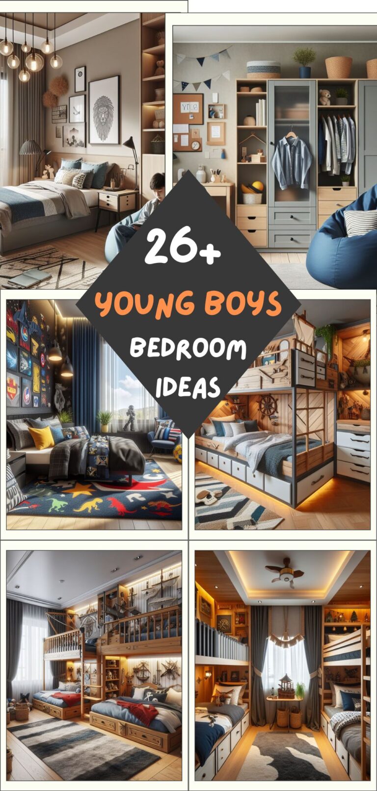 26+ Young Boys Bedroom Ideas: Creative and Fun Designs for a Cool Space ...