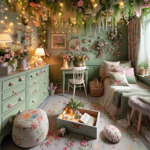 Enchanted Garden Theme: Whimsical Blooms with a garden-themed room