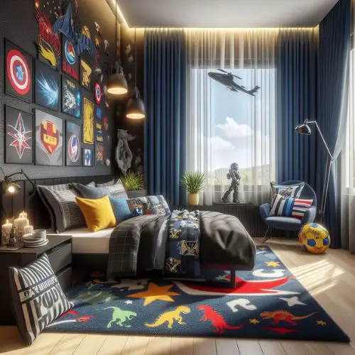 Young Boys Bedroom Ideas with accessories