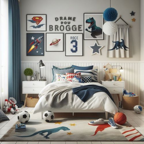 Young Boys Bedroom Ideas with accessories