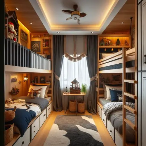 Young Boys Bedroom Ideas with bunk beds
