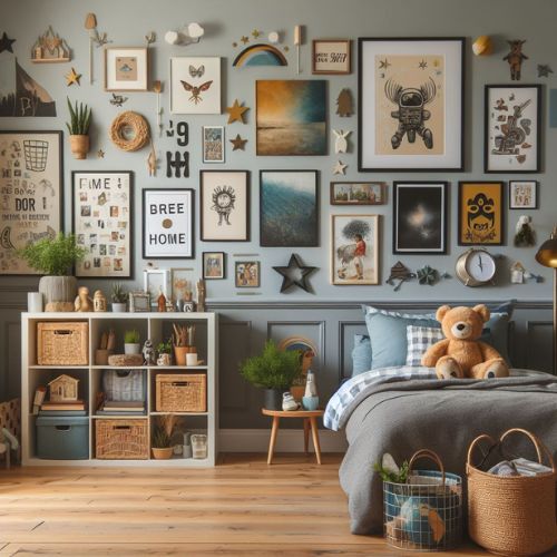Young Boys Bedroom Ideas with wall decor options,