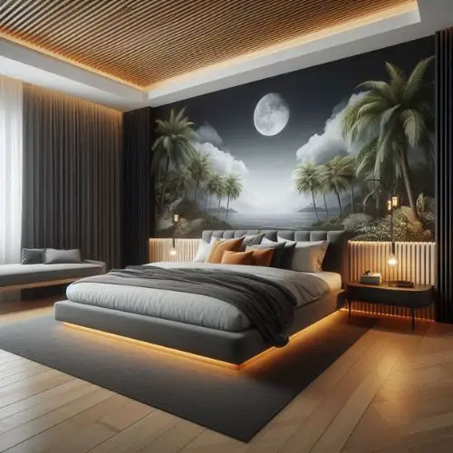 a bed as the focal point in a Hotel Vibe Bedroom
