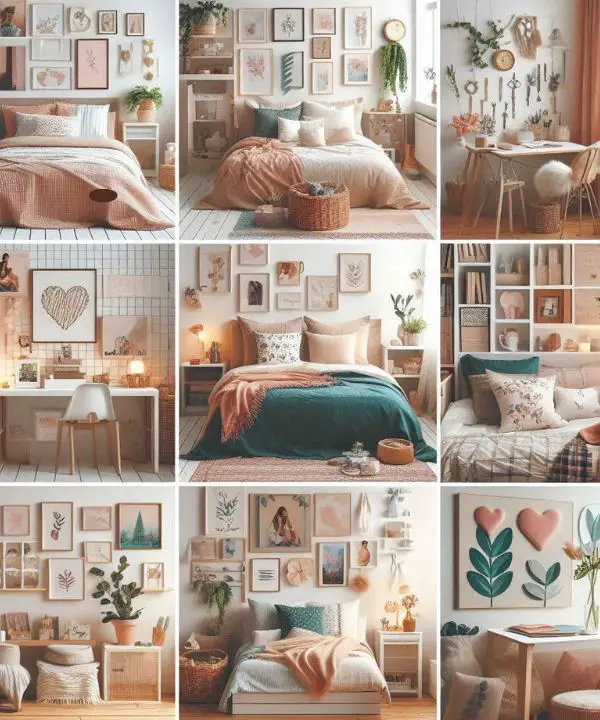 DIY decor projects for a small bedroom for couples with handmade touches