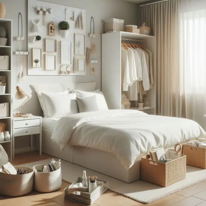 Home Bedroom Refresh Ideas with decluttering and organizing