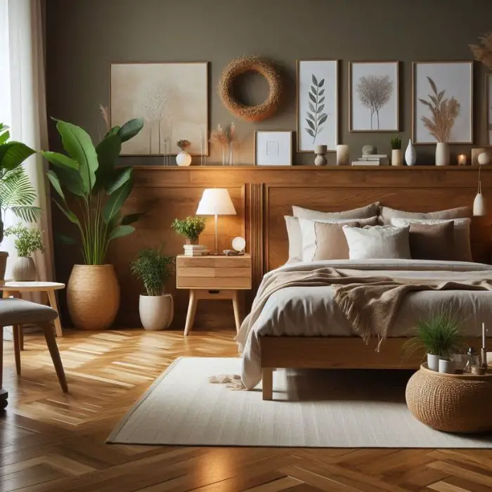 Home Bedroom Refresh Ideas with wooden furniture accents