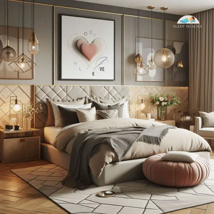 Modern Romance bedroom with contemporary style