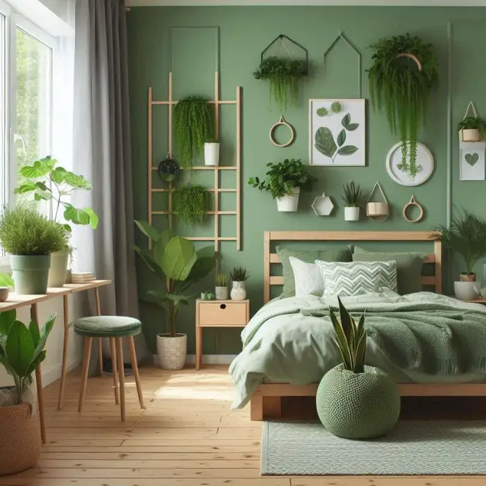 Small Bedroom Ideas for Kids with green theme