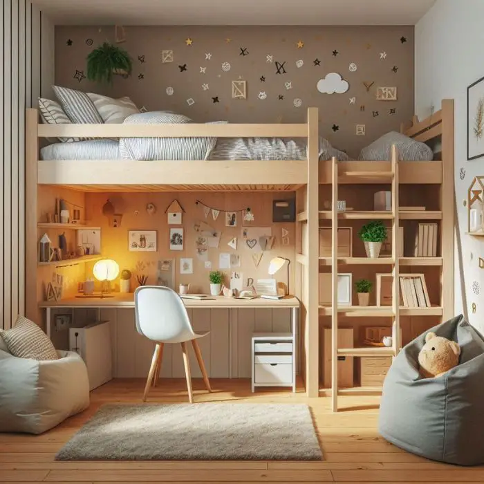 Small Bedroom Ideas for Teens with Loft Bed