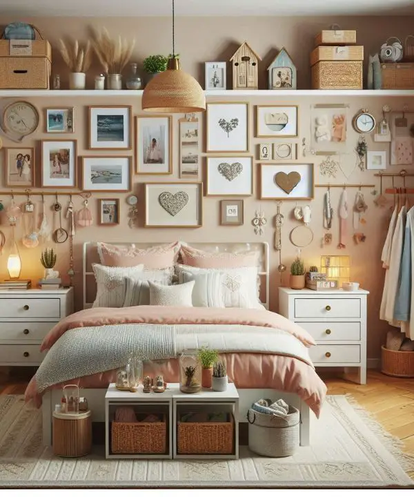 Small bedroom ideas for couples with unique decor,