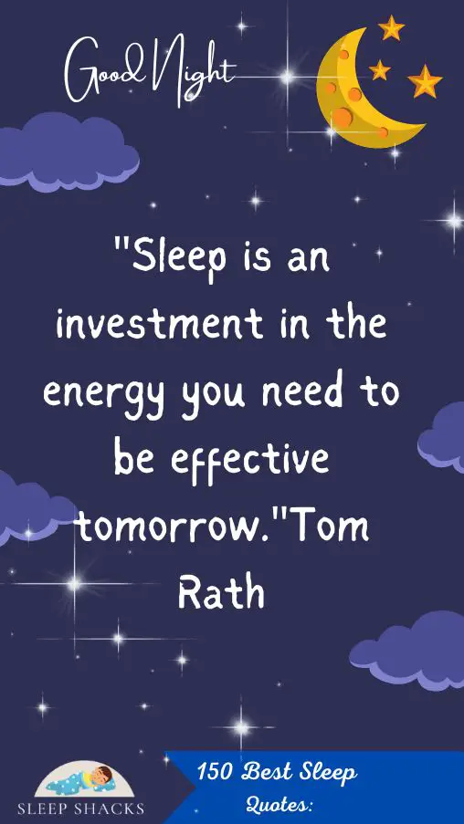 Tom Rath on Sleep Investment