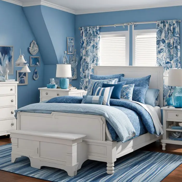 Blue-Themed Bedroom Ideas for Teenage Girls 