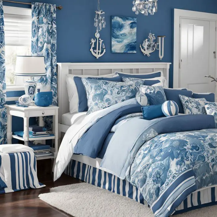 Blue-Themed Bedroom Ideas for Teenage Girls 