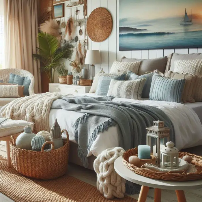 Coastal Bedroom Decor Essentials Adding Textures
