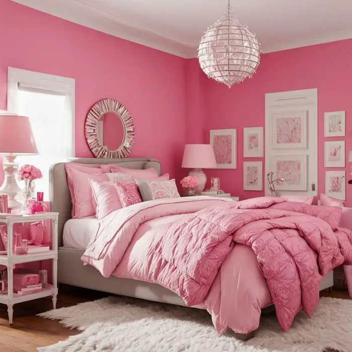 Pink-Themed Bedroom Ideas for Teenage Girls 