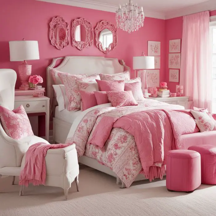 Pink-Themed Bedroom Ideas for Teenage Girls 