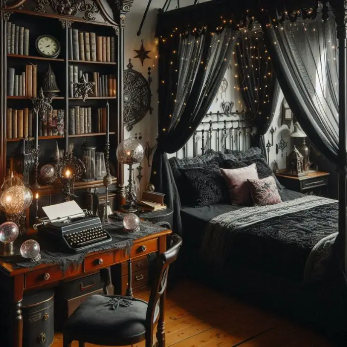 Whimsy Goth Bedroom Ideas
