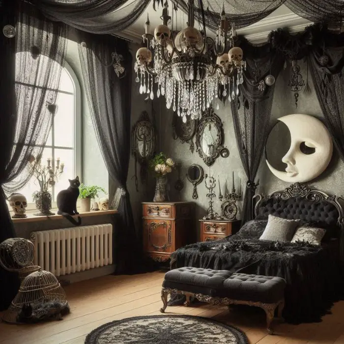 Whimsy Goth Bedroom Ideas
