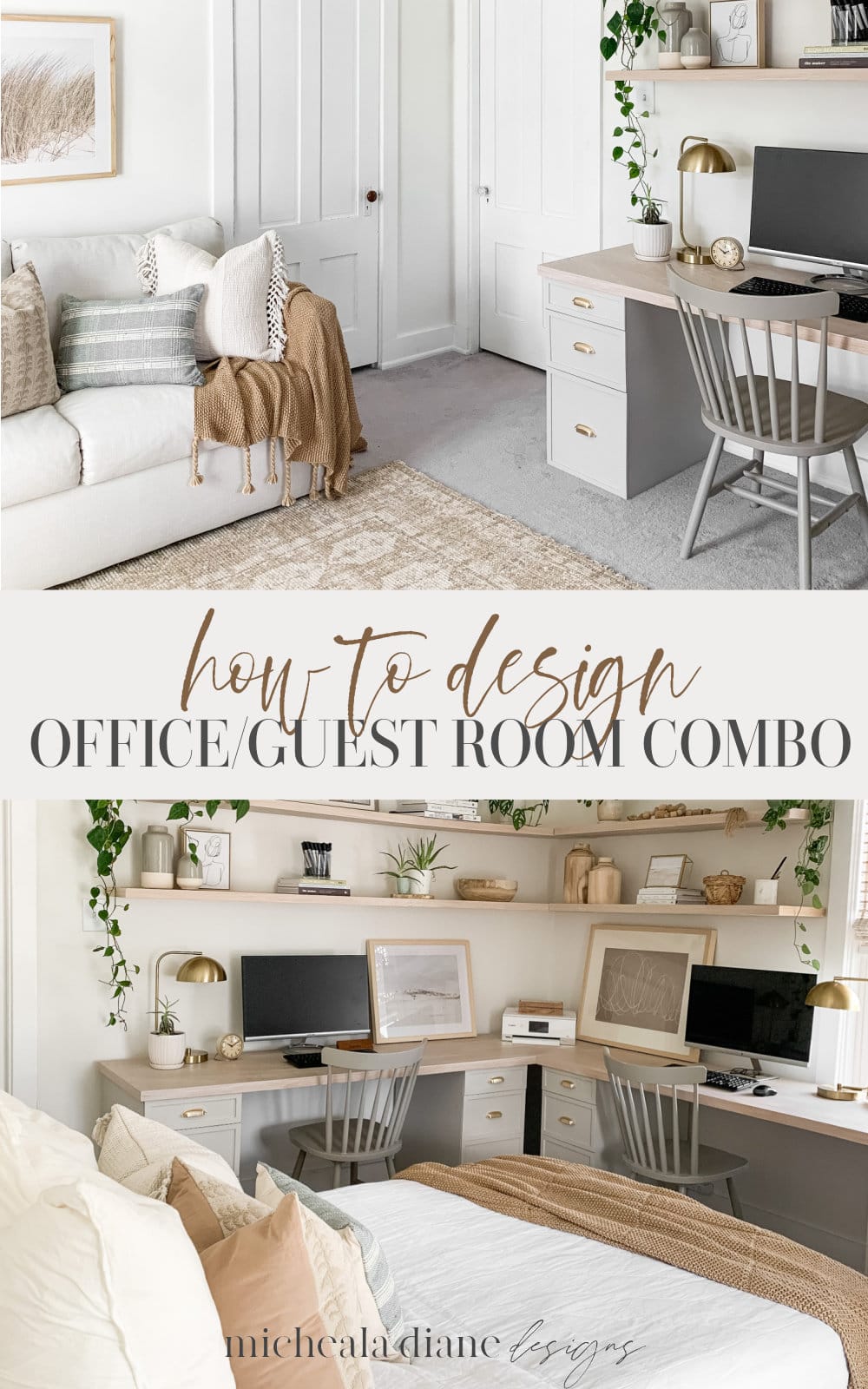 Guest Bedroom Office Combo