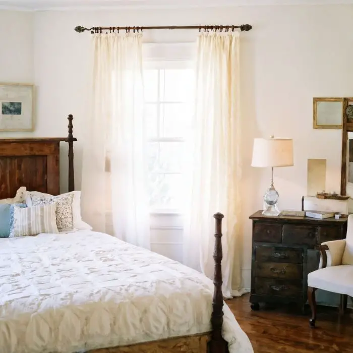 Farmhouse Bedroom with Vintage Accents