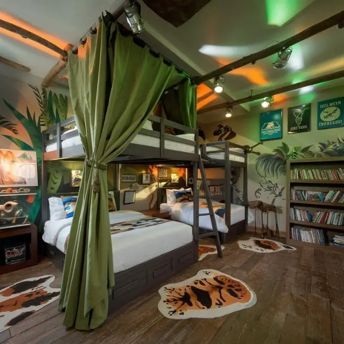 Boys’ Bunk Room with Adventure Themes 