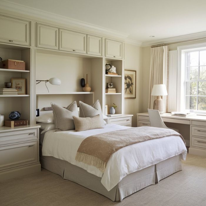 Elegant Queen Bed Integration