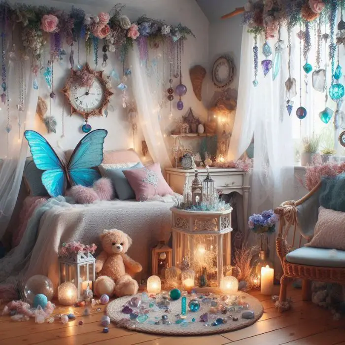 Fairy Bedroom Ideas Crystal and Gemstone Decor
