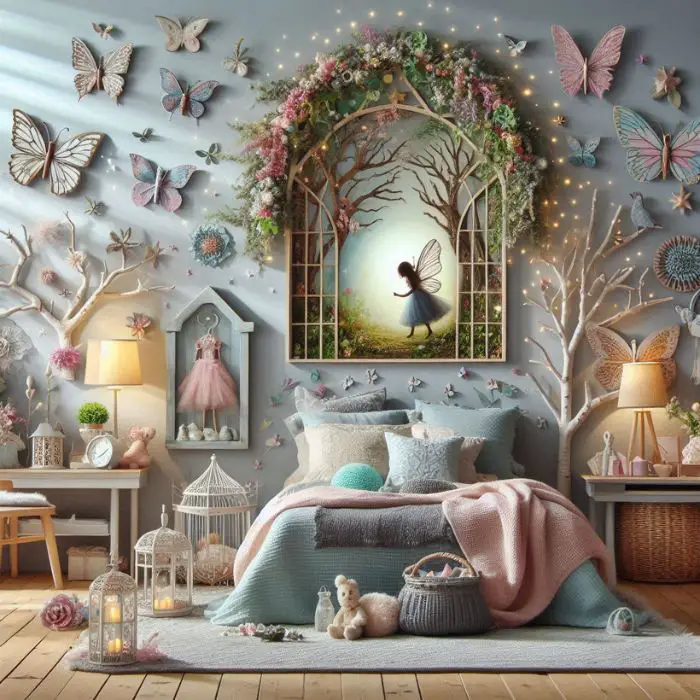 Fairy Bedroom Ideas Fairy Garden Wall Art
