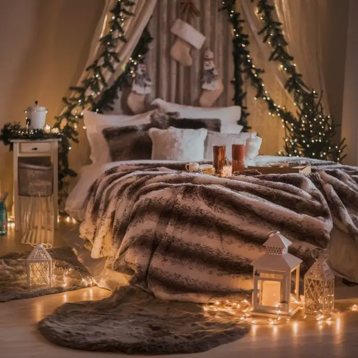 Christmas Decor Ideas Bedroom Cozy