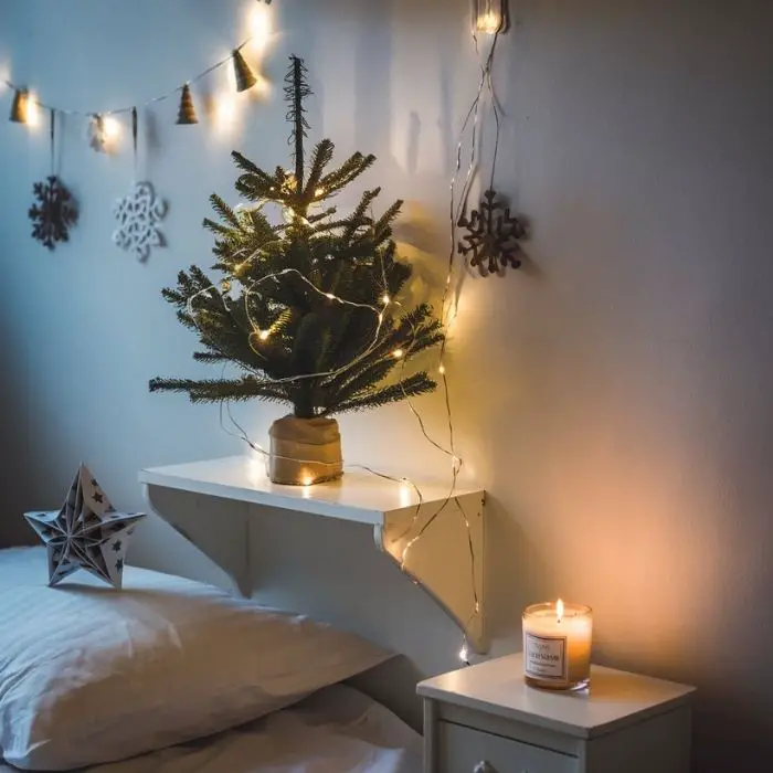 Christmas Decor Ideas Bedroom Small Decorating a small bedroom for Christmas doesn’t have to be complicated. Focus on compact decorations that make a big impact. A tabletop Christmas tree or wall-mounted alternative. String lights around windows or the bed. Mini garlands hanging from shelves. Foldable decor like paper stars or snowflakes. Small scented candles for a festive aroma. These simple ideas prove that even the tiniest bedroom can feel festive and magical during the holidays.