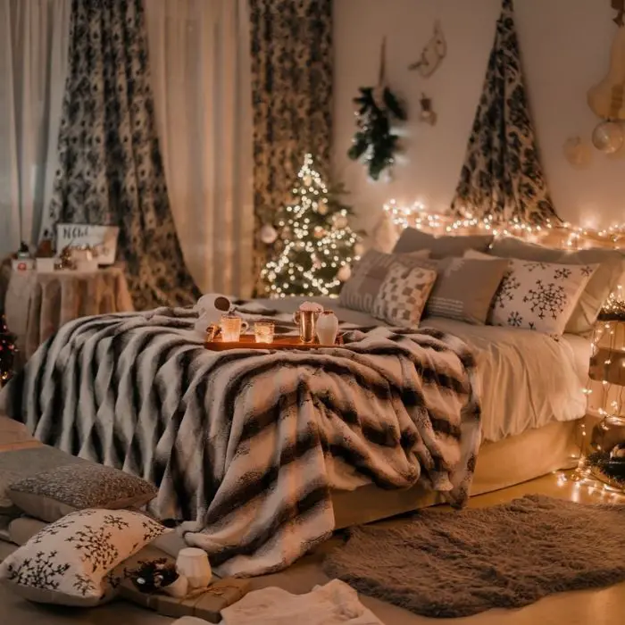 Christmas Decor Ideas Bedroom Cozy