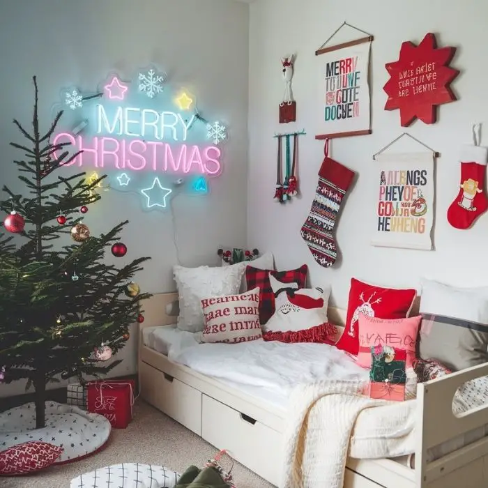 Christmas Decor Ideas Bedroom Teen