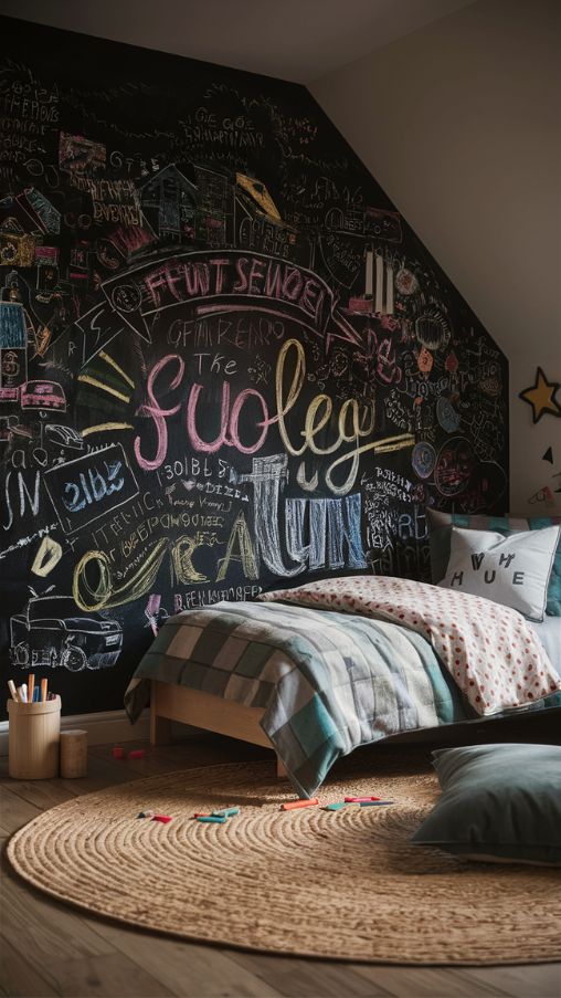 Chalkboard Wall for Interactive Fun