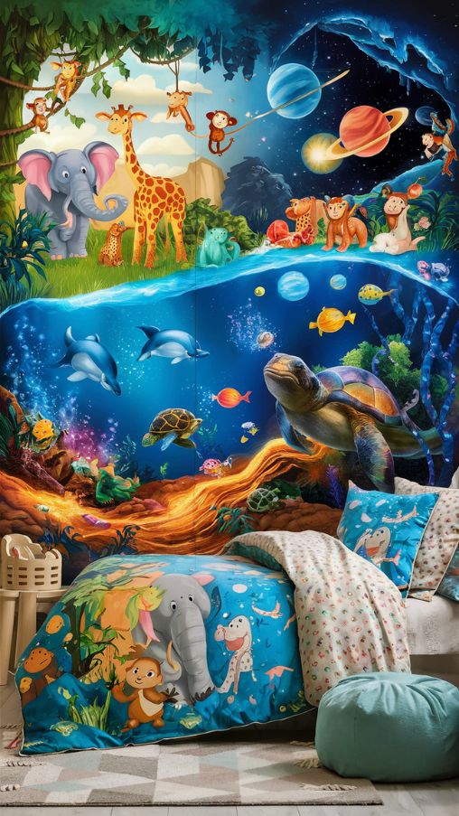 Fun Wall Murals That Tell a Story