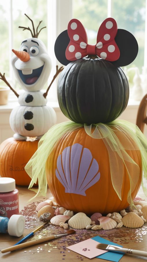 Disney Pumpkin Decorating Ideas for Magical Displays