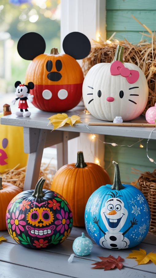 Disney-Themed Pumpkin Painting Ideas