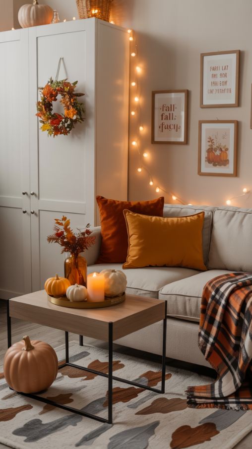 Fall Decor Ideas for Small Spaces and Apartments