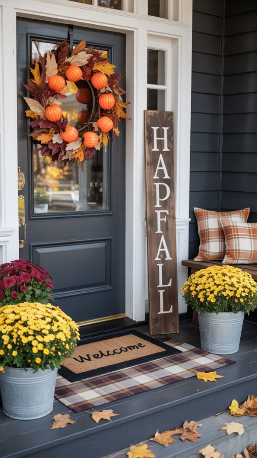 Fall Front Door Decor Ideas That Make a Statement