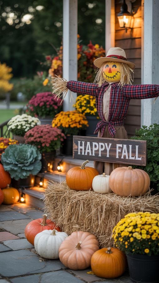 Fall Front Yard Decor Ideas to Welcome Visitors