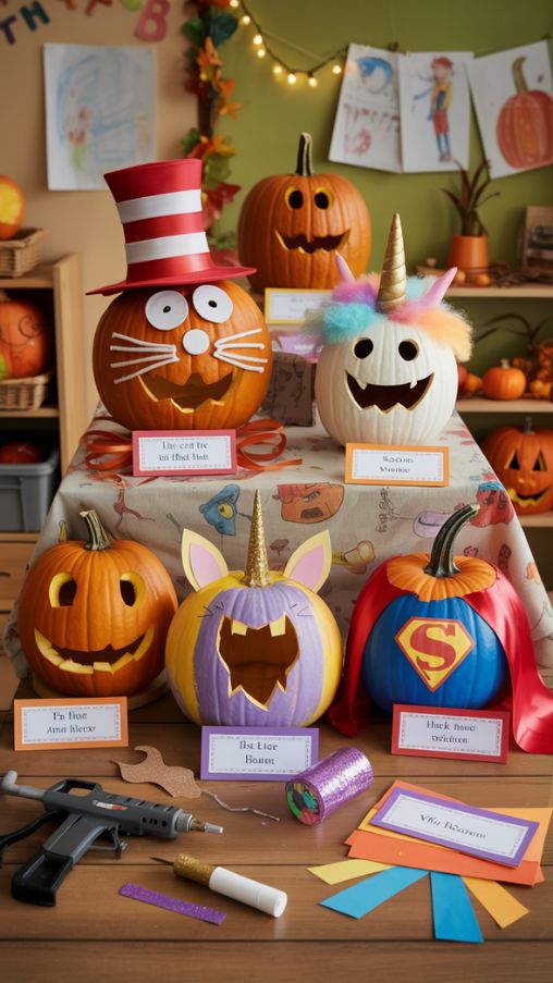 Pumpkin Decorating Ideas for School Contests