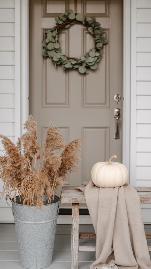 Simple Fall Porch Decor for Minimalist Tastes