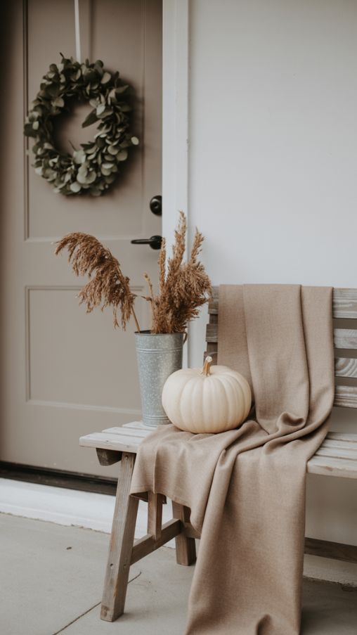 Simple Fall Porch Decor for Minimalist Tastes
