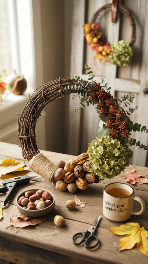 25 Stunning Fall Wreath Ideas DIY for a Cozy Autumn Porch - Sleep Shacks